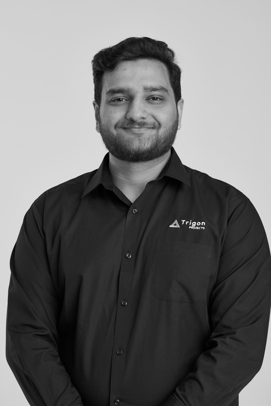 Arbab Khan — professional portrait (black and white)